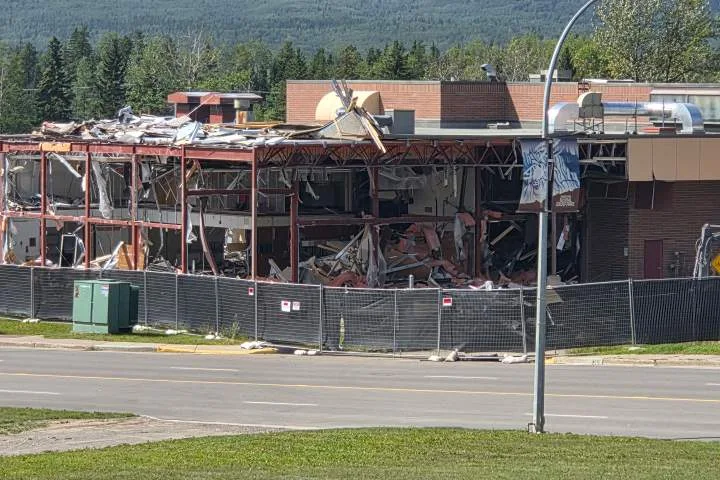 Demolition of Tumbler Ridge Secondary School is now underway