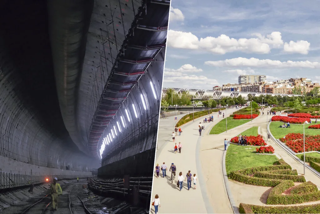 Hace 20 años, Madrid se inventó un parque espectacular sobre la M-30. Ahora necesita invertir 400 millones para que no se caiga a cachos