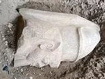 Hidden for 3,000 years: Giant statues of Ramses II emerge from Egyptian village after farmer spots mysterious stone block in his field