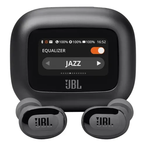JBL Live Buds 3 com 45% de desconto: o fone com tela no estojo que vai muito além do básico