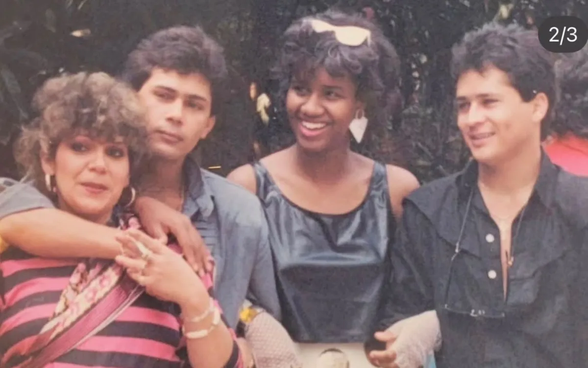 Fátima Leão recupera foto antiga com Leandro e Leonardo, e web reage: 'Máquinas de fabricar sucessos'