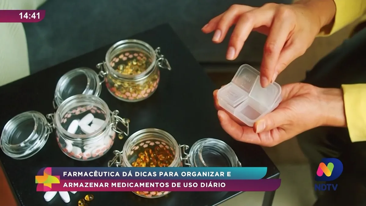 Farmacêutica dá dicas para organizar e armazenar medicamentos em casa