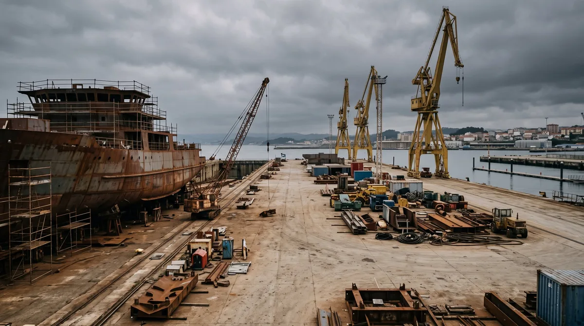 Alerta en los astilleros: la industria naval se queda sin barcos para construir y anticipa un 2027 crítico