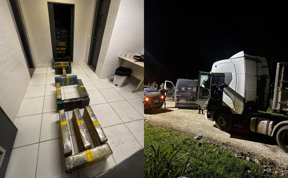 Denúncia de tentativa de roubo termina com apreensão de 2,3 toneladas de maconha em Araucária