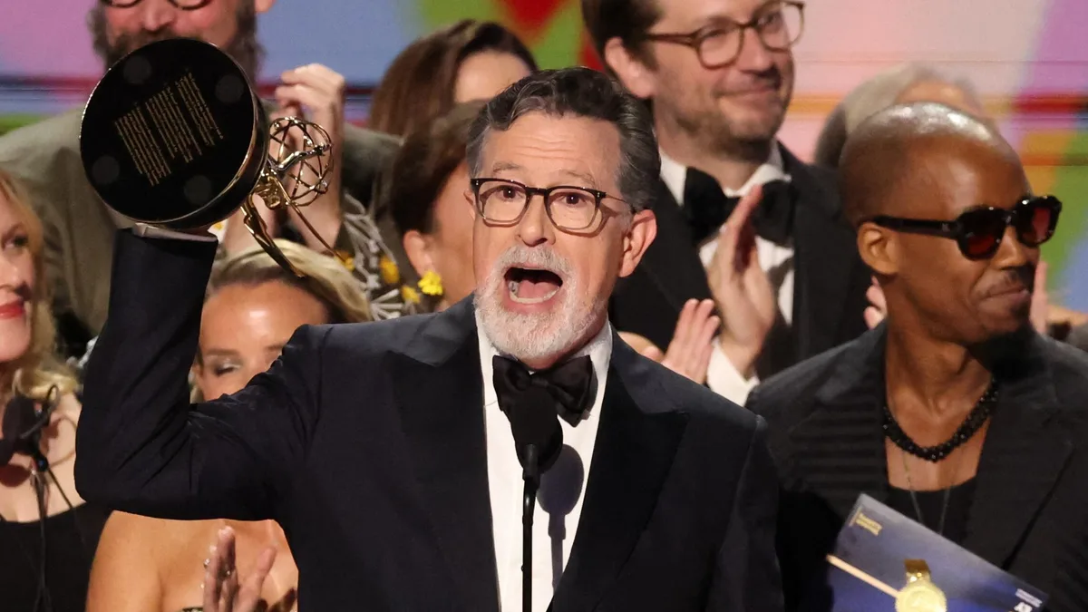 Colbert Sends Message to Hollywood’s MAGA Leaders at Emmys