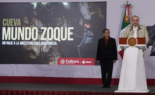 En Cueva Mundo Zoque hallan 13 ofrendas y 179 restos arqueológicos: INAH; se ubica a 120 metros bajo tierra