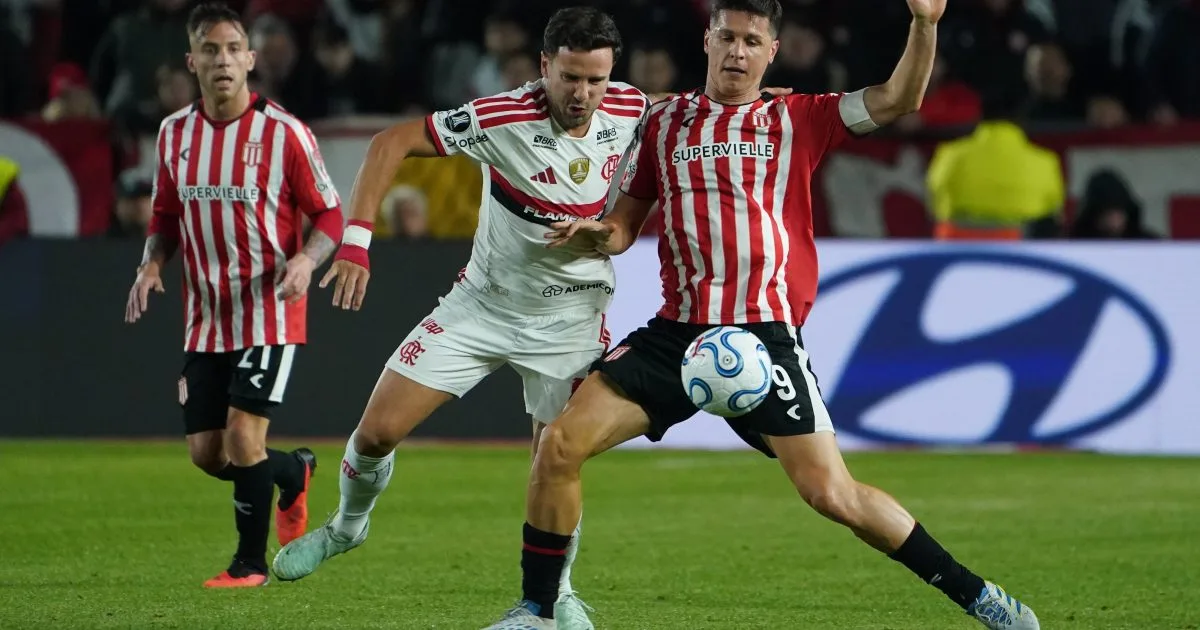 Estudiantes empató con Flamengo en la ida de las semifinales de la Copa Libertadores