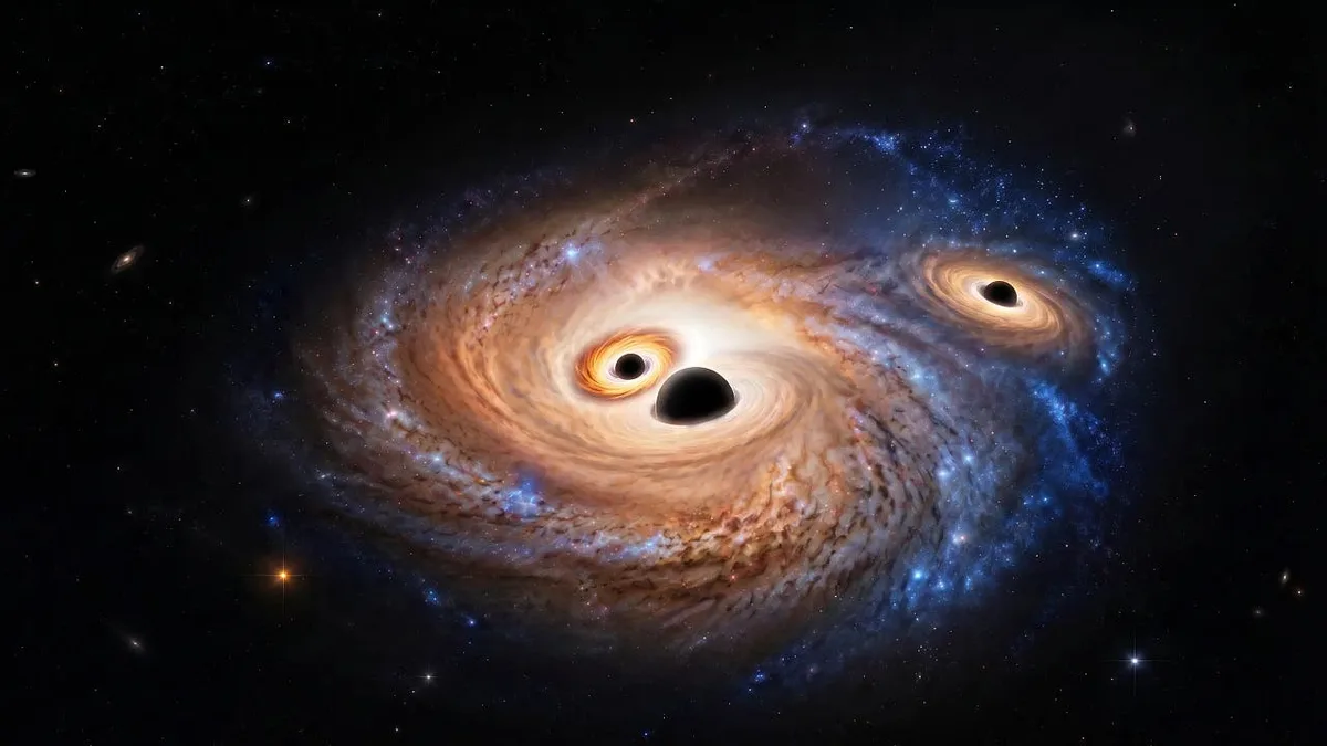 Kuriosität in den Tiefen des Alls: Galaxie besitzt gleich drei Schwarze Löcher