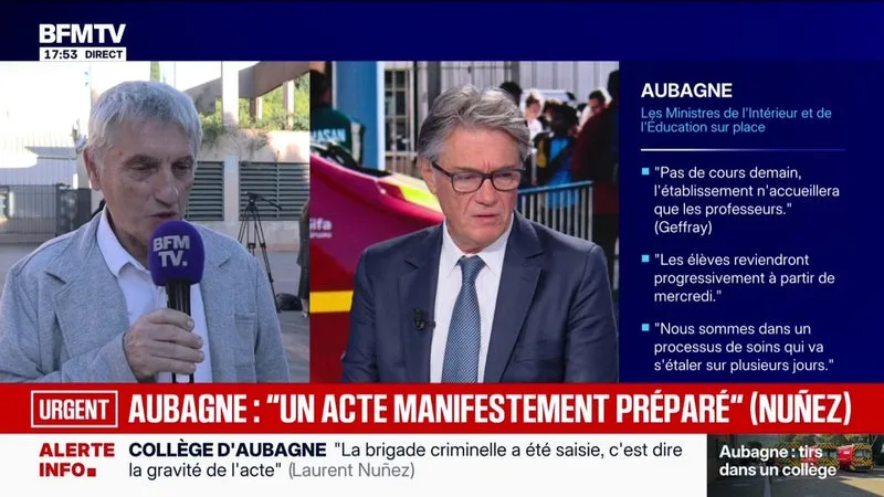 Tirs à Aubagne: "Environ 60 personnes ont été prises en charge par la cellule psychologique", indique le maire de la commune