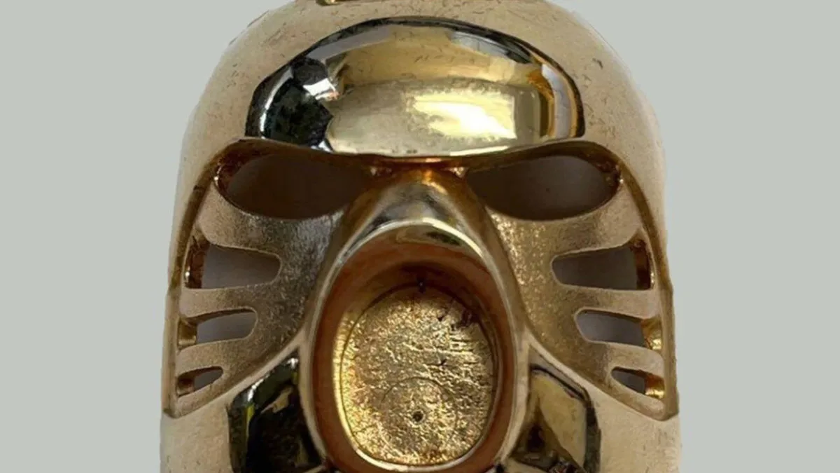 Goodwill listed gold Lego piece from $14.95; rare mask later sold for $18,101