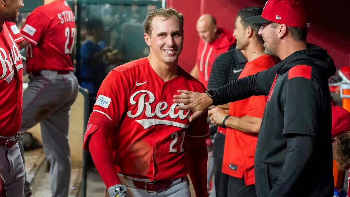 Reds' Bleday hits for cycle in 1st 4 at-bats against Diamondbacks