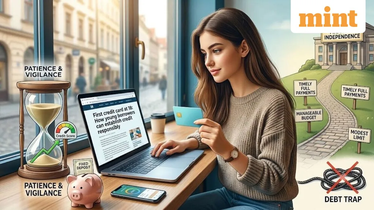 First credit card at 18: How to build a good credit score and avoid debt traps