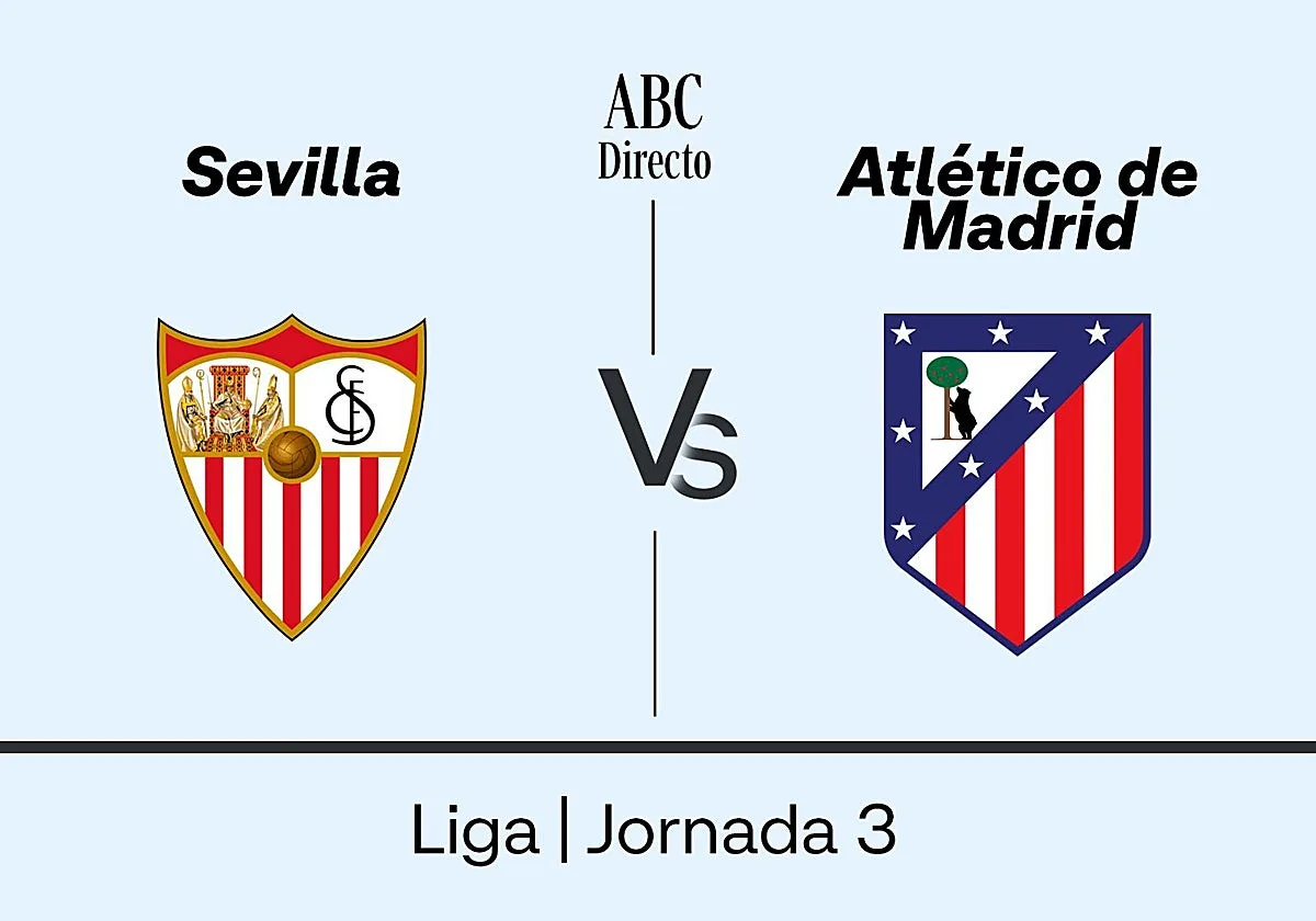 Estadísticas del Sevilla - Atlético de Madrid de la jornada 3 de la Liga