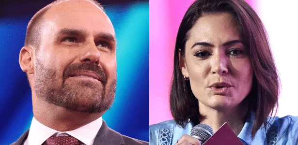 Eduardo Bolsonaro endossa crítica a Michelle e reacende tensão na família durante campanha
