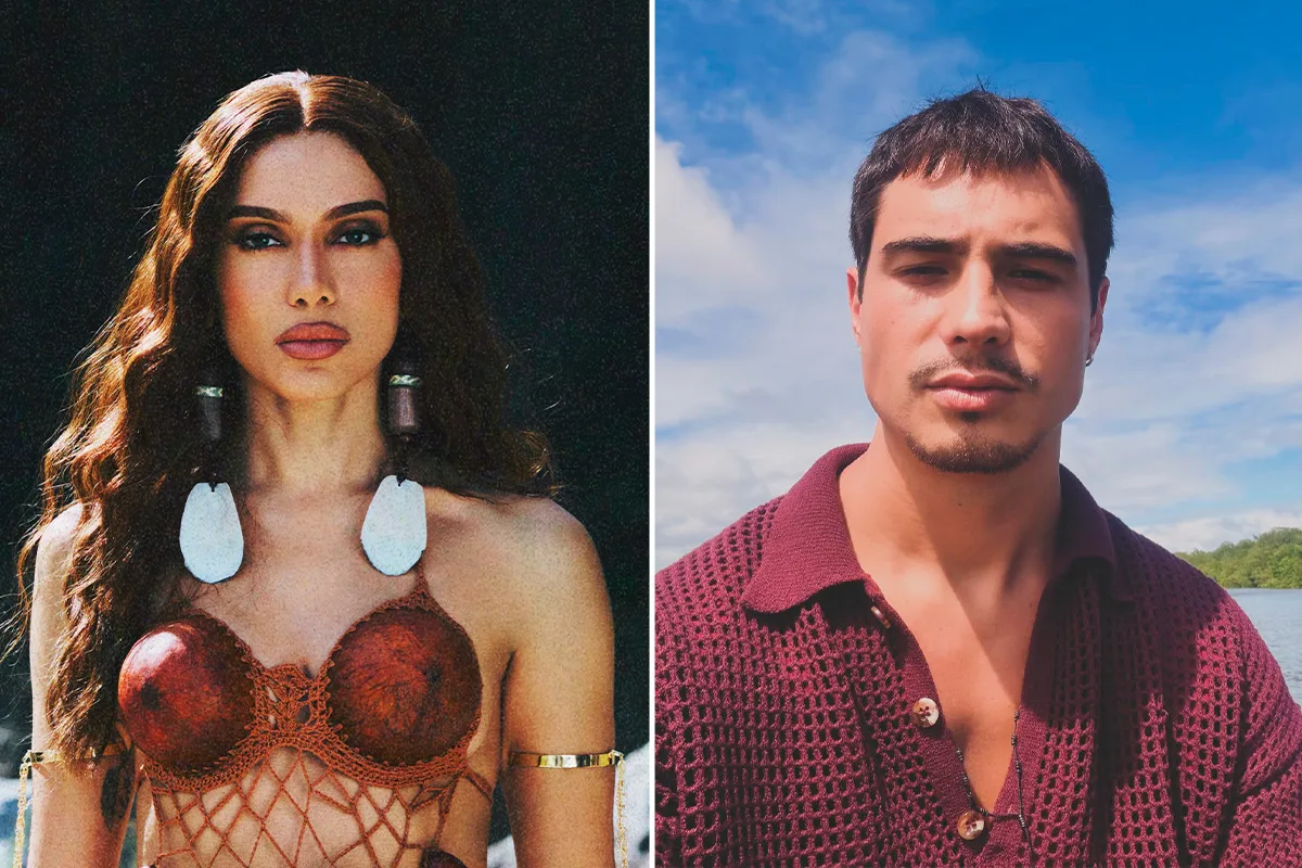 Anitta e Danilo Mesquita são flagrados ao beijos em bar do Rio