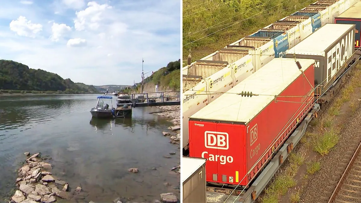 Niedrigwasser: Negativer Rheinpegel: Bahn will 900 alte Waggons reaktivieren