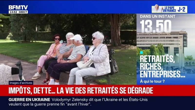 Le niveau de vie des retraités français en recul