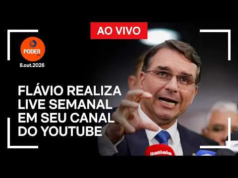 Ao vivo: Flávio realiza live semanal em seu canal do YouTube