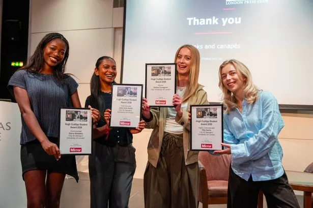 Budding journalists celebrated at prestigious awards as Mirror legend Hugh Cudlipp's legacy honoured