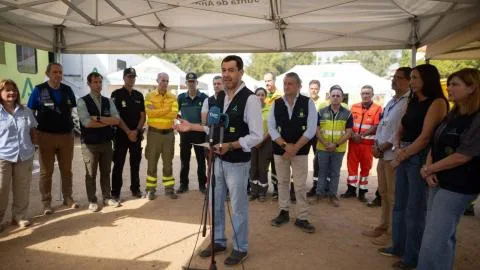 La Junta de Andalucía da por estabilizado el incendio de Niebla tras diez días de "lucha"