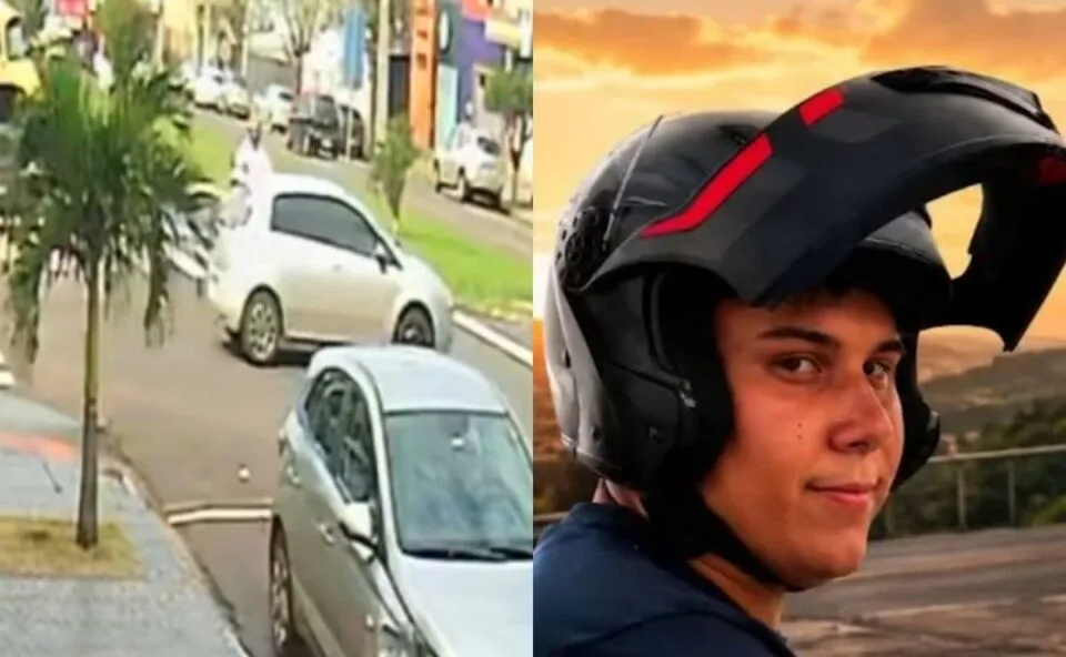 Motociclista de 20 anos morre em acidente ao colidir na lateral de carro que invade preferencial; vídeo