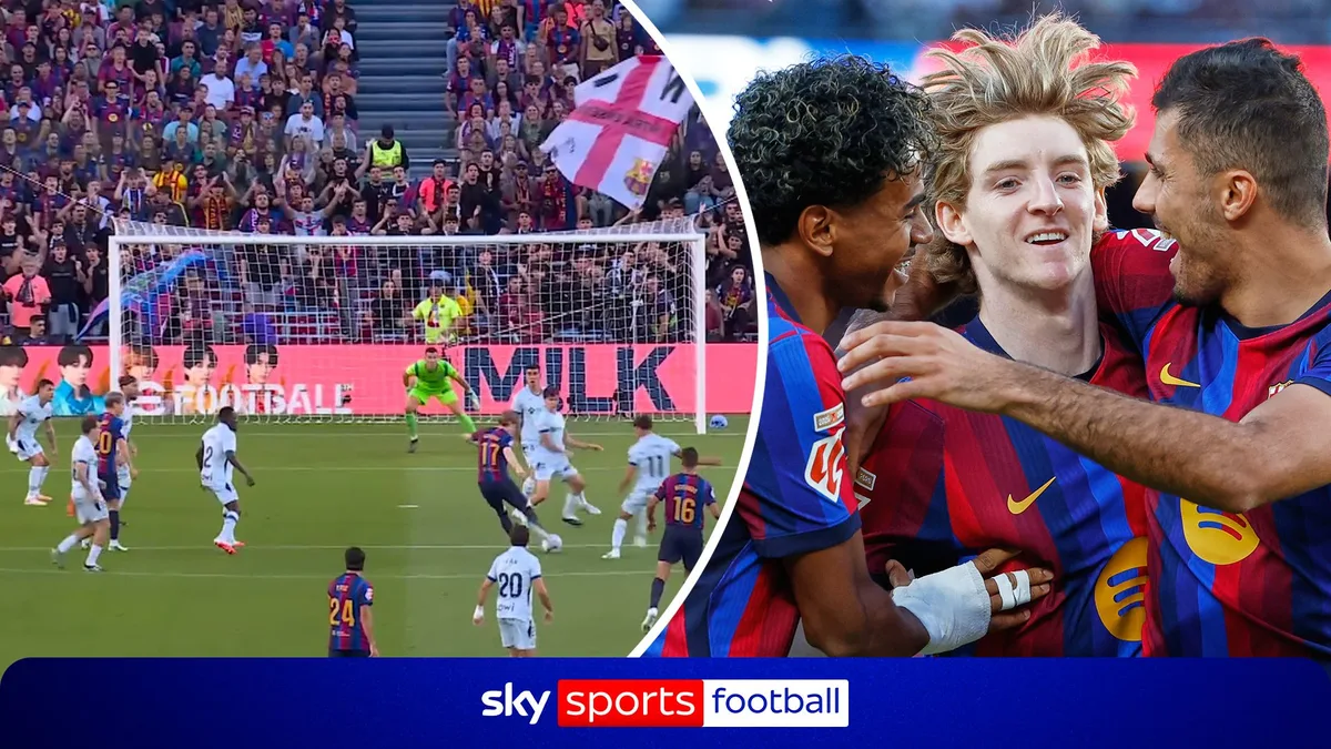 Gordon continues to shine in Spain with first Barca goal