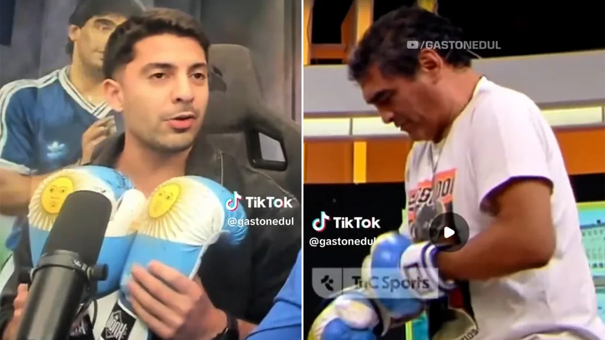 Gastón Edul mostró en vivo los guantes con los que el Roña Castro tiró sus últimos golpes: dónde los había usado