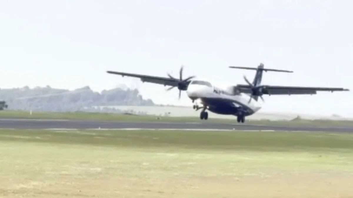 VÍDEO: avião toca pista e arremete durante tentativa de pouso no Paraná
