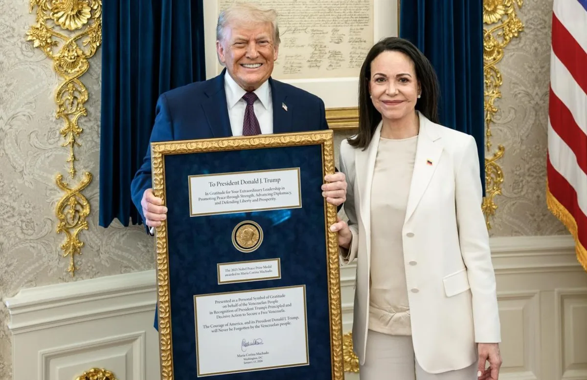 “Hay que terminar la tarea en Venezuela”: el mensaje directo de María Corina Machado a Donald Trump (VIDEO)