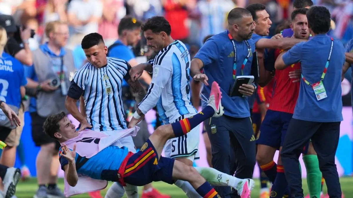 FIFA ban Argentina trio for World Cup final brawling