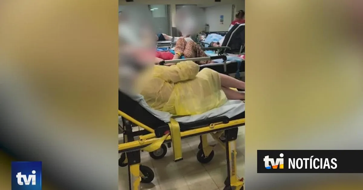 Urgências lotadas e ambulâncias retidas: as imagens do caos no Hospital de Faro