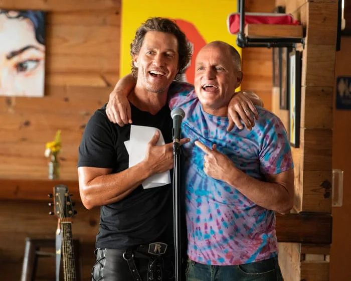 Brothers review – Woody Harrelson and Matthew McConaughey’s super-fun sitcom about the chance they’re related