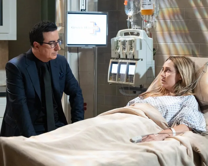 ‘I’d like a dramatic closeup’: John Oliver takes over daytime TV with delightfully wooden soap opera roles