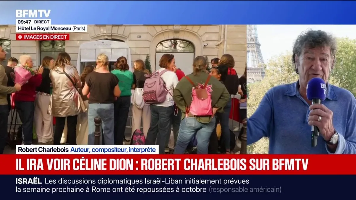 "J'ai le trac ce soir pour Céline!", s'exclame Robert Charlebois, auteur, compositeur et interprète qui a travaillé avec Céline Dion