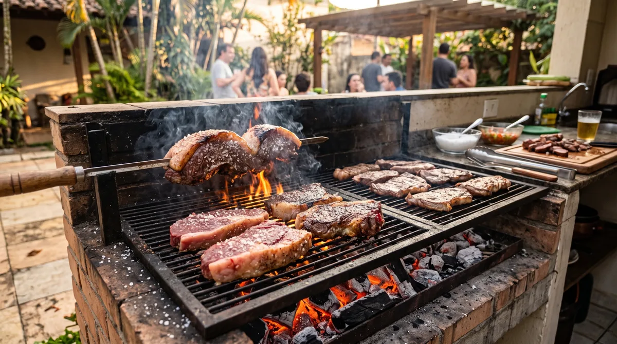 Picanha com capa de gordura bonita ainda pode dar errado se os bifes forem cortados todos da mesma espessura sem pensar no fogo que será usado