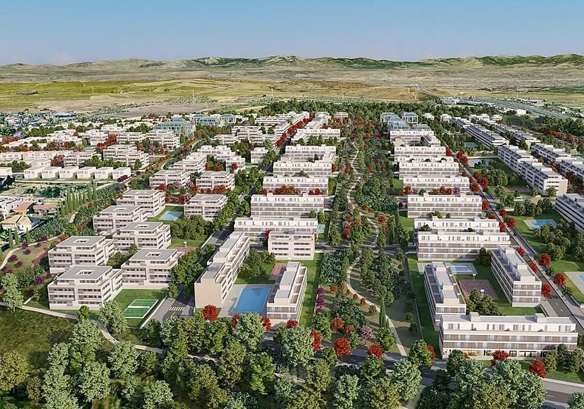Retamar de la Huerta, el nuevo barrio de Alcorcón, avanza: 3.500 viviendas, 30 hectáreas de zonas verdes y siete kilómetros de carril bici