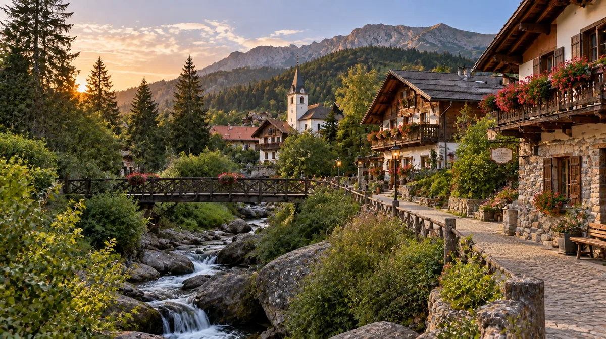 Parece un pueblo de los Alpes, pero está en la Argentina: se encuentra a 1.450 metros de altura en medio de un bosque