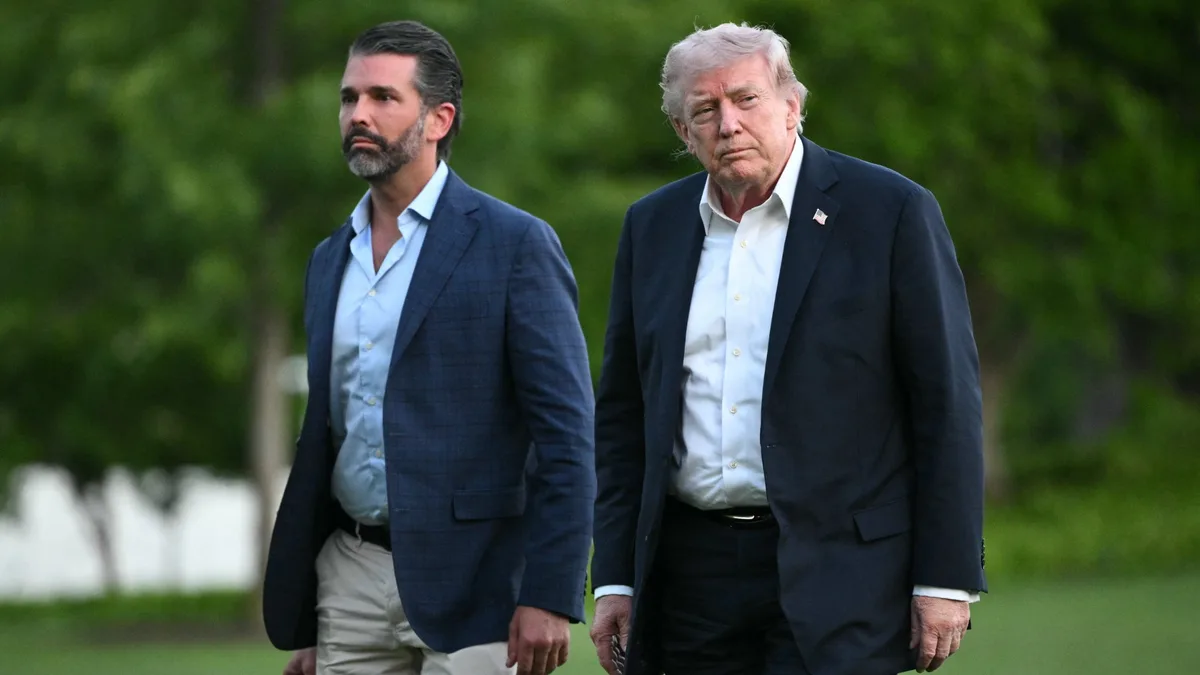 Donald Trump assure que son fils "a remboursé" les dépenses de son mariage financées par un homme d'affaires russe lié au Kremlin