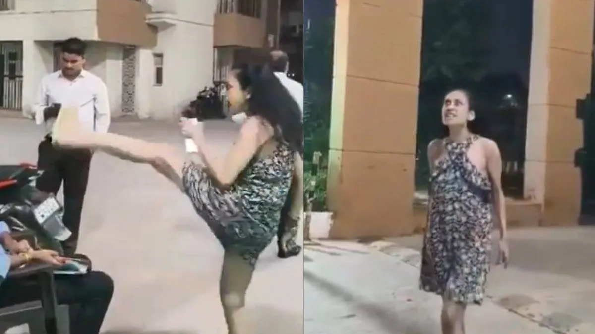 Greater Noida woman abuses guards after delivery boy stopped at society gate