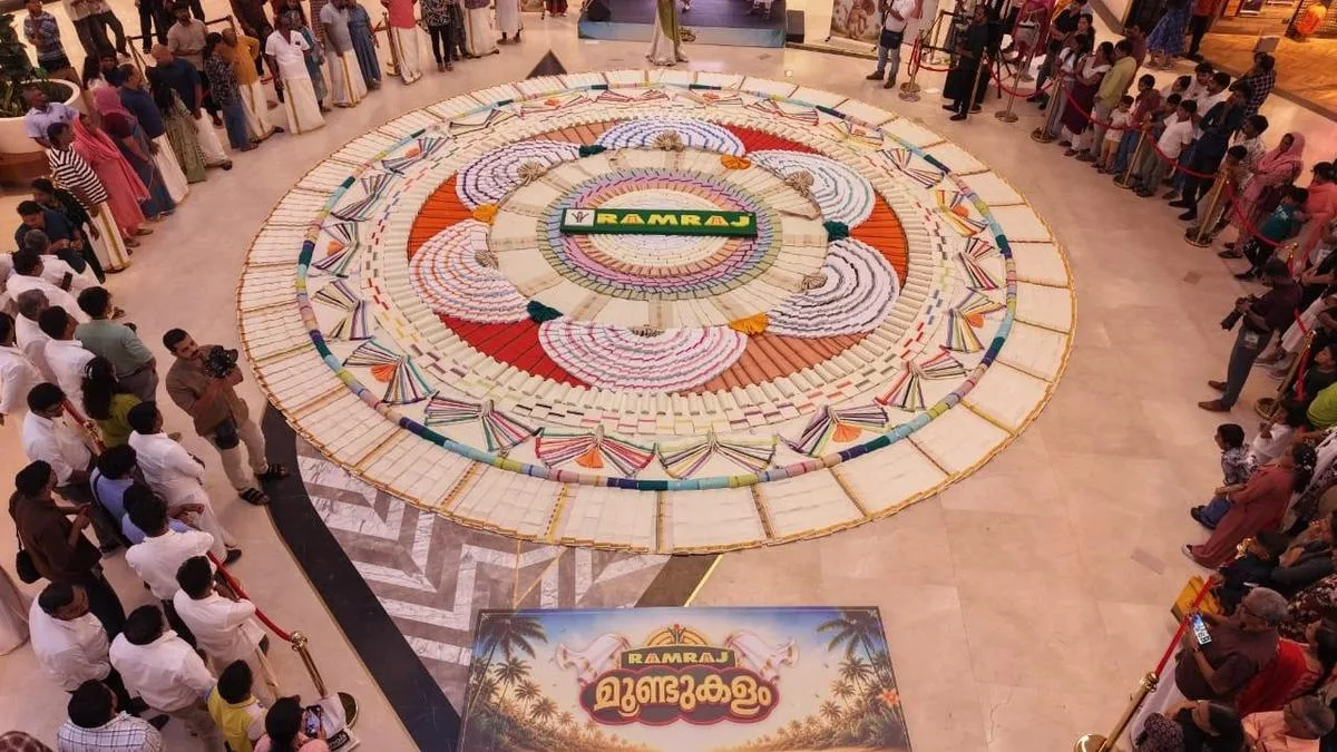 Ramraj enters Asia Book of Records for creating Mundukalam
