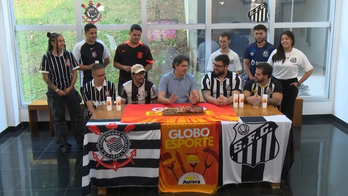 Churrasquinho do GE apazigua rivalidade entre Santos e Corinthians