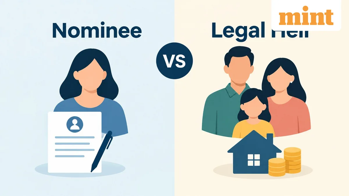 Nominee vs legal heir: Who gets your bank fixed deposits, PPF and mutual funds if you die without a will?