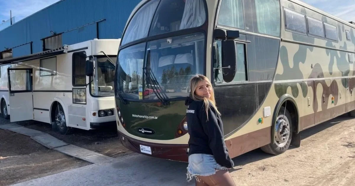 La chica de los motorhomes: construyó el que usaron Tini, Robert De Niro y muestra el proceso en redes sociales