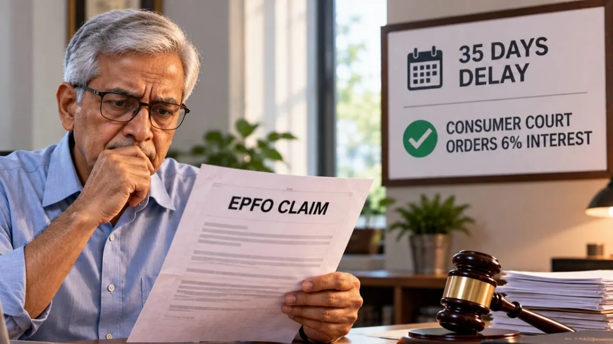 EPFO delayed retiree’s Rs 14.06 lakh PF claim by 35 days; court orders 6% interest