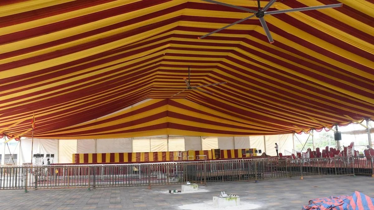 Chamundi Hill decked up for grand Dasara inauguration