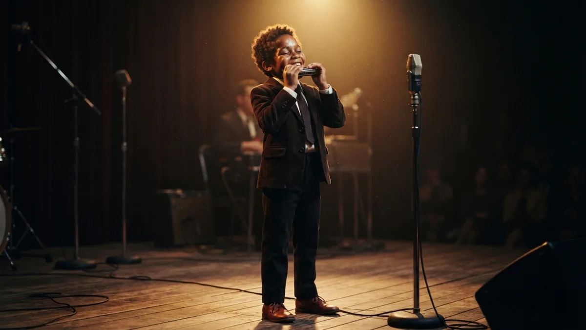 Menino de 11 anos que já tocava bateria, gaita e piano foi contratado pela Motown em 1961, e aos 12 uma gravação ao vivo transformou Stevie Wonder em fenômeno nacional