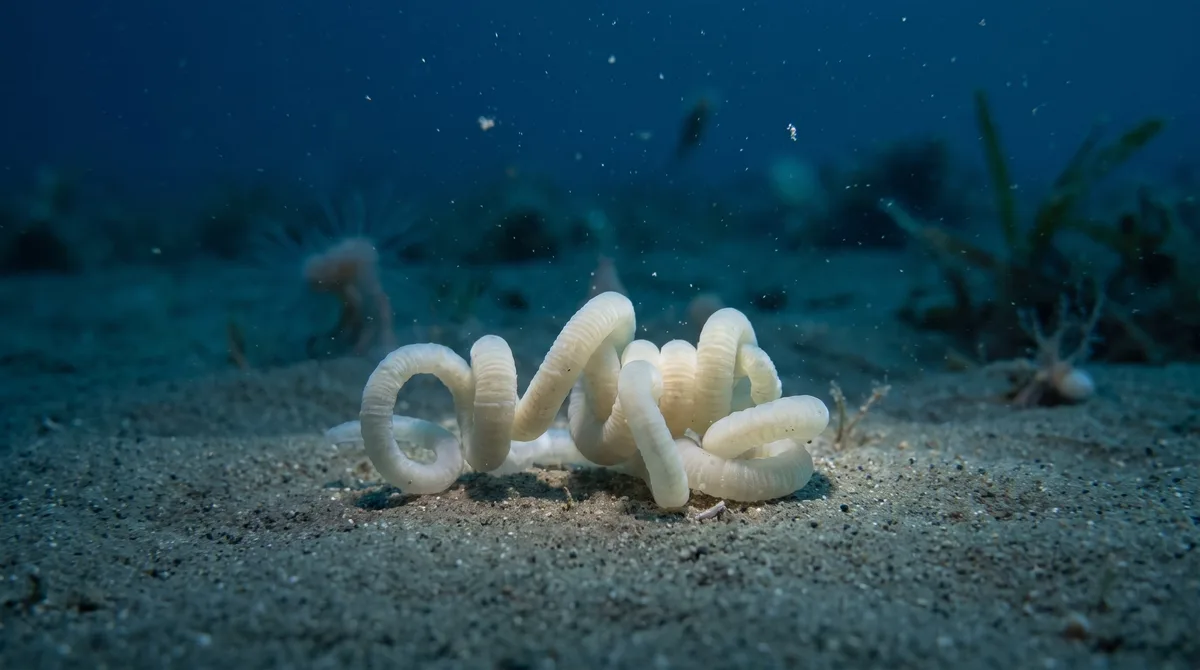 Cómo un gusano sin boca ni intestino reveló que los animales pueden alimentarse del plástico que producen las bacterias