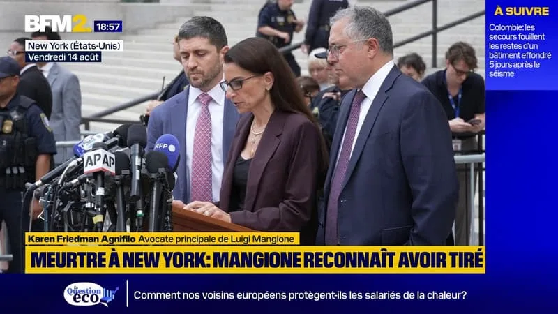 "Il a été traité de manière injuste": les avocats de Luigi Mangione demandent l'abandon de l'inculpation pour meurtre