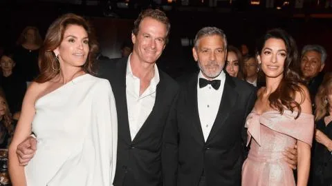 George y Amal Clooney arropan a Cindy Crawford, Rande y Kaia Gerber tras la muerte de Presley a los 27 años