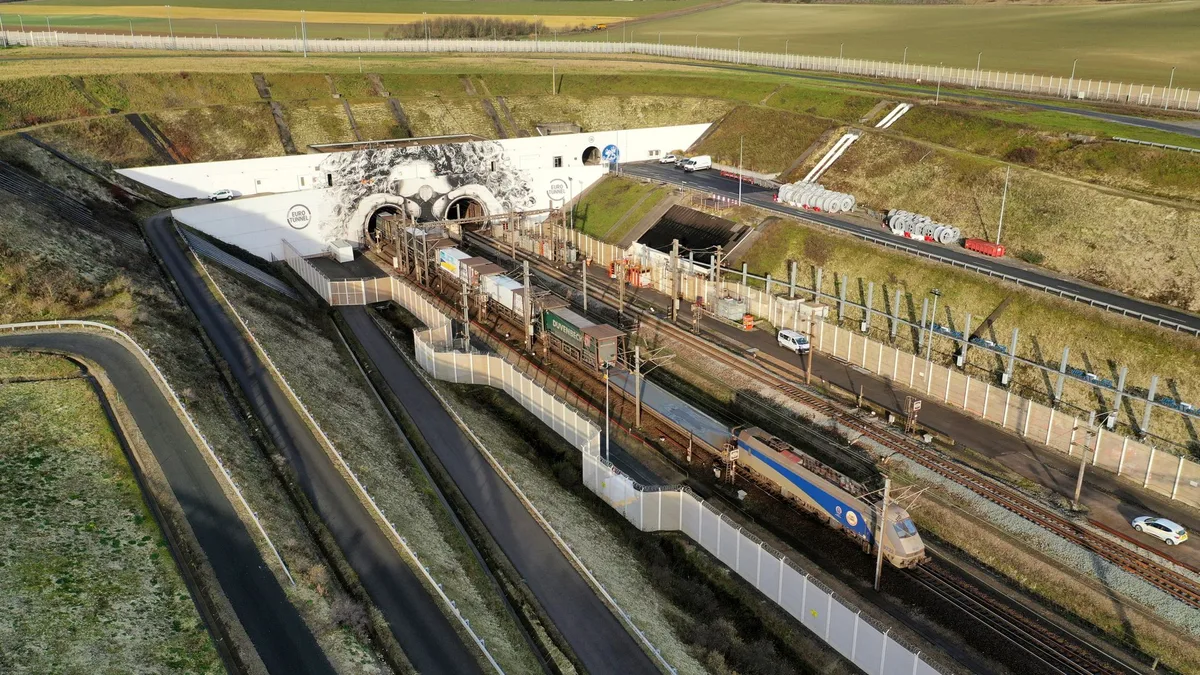 19 injured after Channel Tunnel collision between bus and train